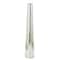 Silver Stainless Steel Metal Minimalistic Tall Floor Cone Vase